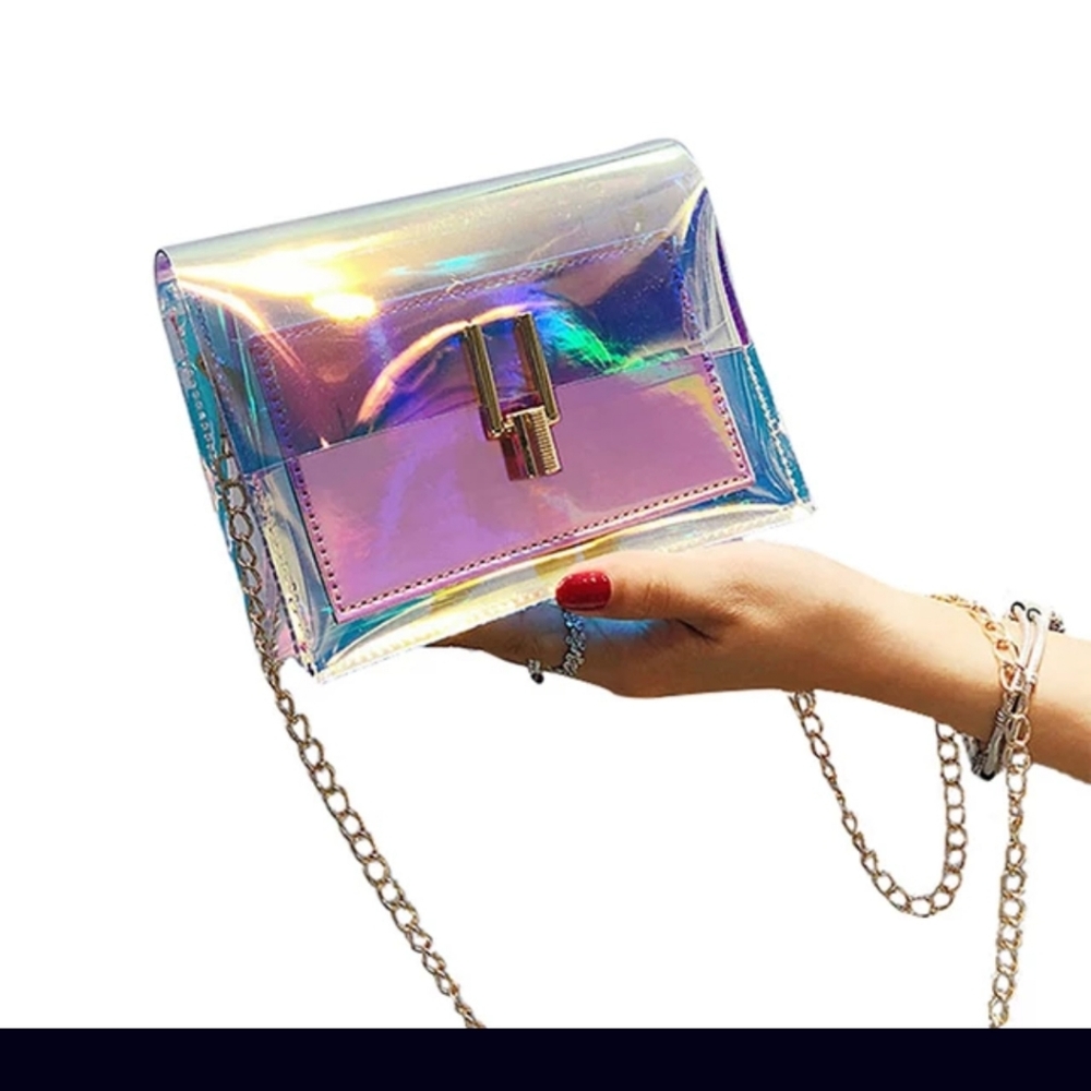 Clear Transparent Handbag PVC Crossbody Womens - Picture 6 of 12